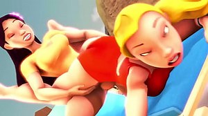 Lilo and Stitch Nani and Lifeguard