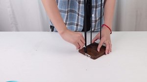 Invech Ribbon Storage Rack Desktop & Wall Mounted, 1Pcs Ribbon Holder for Craft Room, Flower Shop and Gift Packing