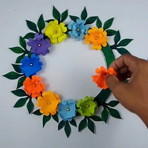 Simple and Beautiful Drawing Room decor craft #wallhanging #homedecor #drawingroomdecor #roomdecoration #crafts #diy #homedecoration #paperflowers ##diycrafts | Craft Engineer