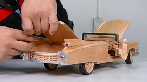 Handmade wooden Cadillac Eldorado | Classic car model build