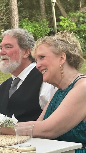 Proud parents at daughters wedding | Deborah Woodward