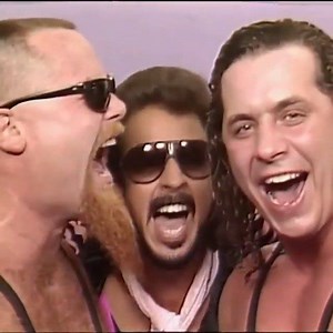 The Hart Foundation! . . . . . . . . #thehartfoundation #hartfoundation #jimmyhart #bretthehitmanhart #brethart #jimtheanvilneidhart #rip #80s #prowrestling #wrestling #worldwrestlingfederation #tagteam | WWF The Federation Years