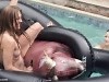 Naked News Versus: Pool Bull Riding Part 2