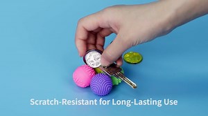 Magnetic Sensory Fidget Balls – 8-Pack Silicone Weighted Stress Relief Toys for Adults & Teens – Quiet, Textured Magnet Fidgets for ADHD, Autism & Anxiety – Gift for Desk, Travel & Office