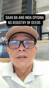 Saan ang opisina ng Registry of Deeds #registryofdeeds #lra #opisinanglra #lupaserye | Boss RCT
