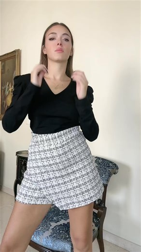 “Elevating style from playful puffy sleeves to sleek poplin sophistication. Embrace the transition with timeless grace.”#love #poplin #fashionstyle #instagood #ootd #skort | Huggables