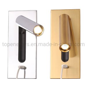 [Hot Item] Hiden Switch USB LED Wall Light 5V 2A USB Charger Room Hotel Bedside Reading Lighting Lamp Modern Decor Loft LED Sconces