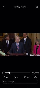 Something happened to KY Senator Mitch McConnel during a press conference today. Video from a DC reporter. | Fallon Glick