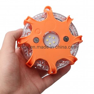 [Hot Item] LED Emergency Roadside Safety Flares Strobe Traffic Light Road Warning Beacon with 5 White SMD LED