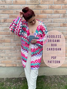 Crochet Hoodless Origami Bog Jacket XXS-5XL PDF Pattern / Crochet Jacket Pattern/ Easy Crochet Pattern / Crochet Bog Cardigan - Etsy Canada