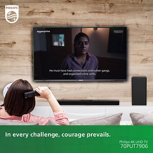 11 reactions | Dive into an epic pursuit! Indian Forest Service officers & police constables join forces to take down most notorious elephant ivory poachers. Experience the intensity on Philips 70PUT7906 Television, exclusively on Amazon Prime Video . A gripping tale of courage, now streaming. #PhilipsAudioAndVision #PrimeVideo #Poacher #JusticeJourney | Philips Sound & Vision India | Facebook