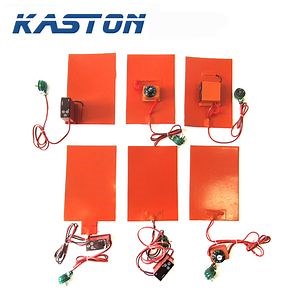 [Hot Item] High Quality 12V 120V 220V 40W Heat Resistant Adhesive Flexible Electric Silicone Rubber Heating Pad with Digital Thermostat