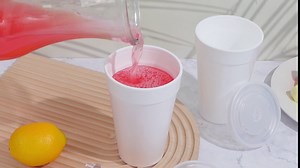 Maxcheck 150 Pcs 16 oz Disposable Foam Cups with Lids Tea Coffee Foam Cups for Hot and Cold Tea Coffee Beverages Soup