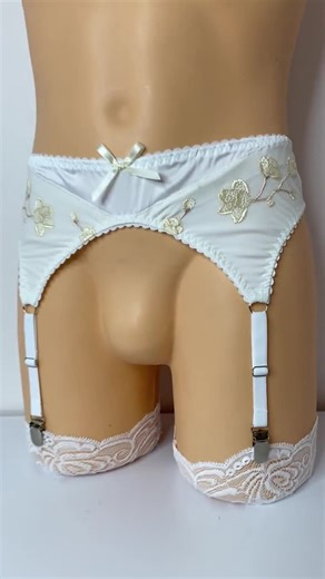 Luxury Sissy garter belts -Men's Lace Garter Belt, Sissy lace lingerie for men Crossdresser Lingerie lace garters for men Sissy adult