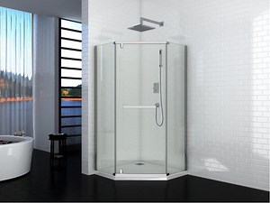 [Hot Item] Complete Diamond Shower Enclosure Without Tray Corner Shower Set