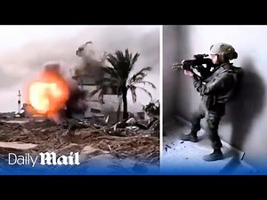 IDF destroy Hamas tunnels in Gaza and target terrorists with heavy machine gunfire