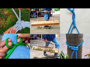 12 TIPS OF USING ROPE KNOTS IN LIFE. #knot