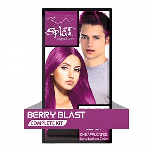 Splat Berry Blast Hair Color Kit, Unisex Semi-Permanent Magenta Pink Hair Dye