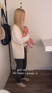 Some families say this is the best thing they learn from me 😉 yet another gem from Dr. Jane! Babies LOVE tummy pressure! Which is why they often don’t seem comfortable in the classic baby cradle technique. It’s counterintuitive…but any position with pressure on their bellies, knees up and of course the classic ‘mom bounce’! This is my go-to and a pretty fail proof way to calm your babe! But look out, I’ve been pooped on many of times with this one 💩🤣 | Curiosity Core