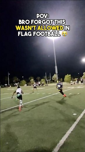 POV: The Stiff Arm is WILD 😭 #nflflag #flagfootball #ot7 #nflflagfootball #37ufootball