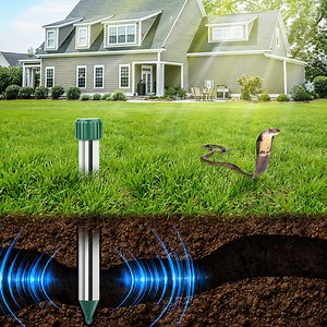 Garden Safe Tool Pest Repeller: Sonic Vibrating Snake Control System