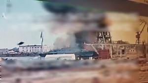 ⚡️The aftermath of a missile attack on the russian rocket carrier Askold, which was standing at the Zaliv plant in temporarily occupied Kerch. | ZMiST