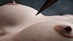 Female Vampire Staking Close-Up