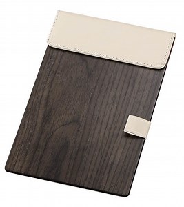 [Hot Item] Simple Convenient Cream Leather Hotel Notepad Holder