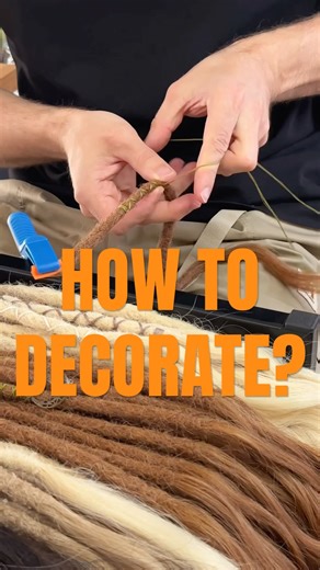 How to decorate dreadlocks? #dreads #naturaldreadlocks #locs #decorate #braids