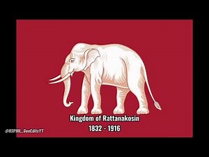 Historical Evolution of Thailand Flag 🇹🇭