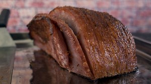Easy step by step smoked glazed ham tutorial