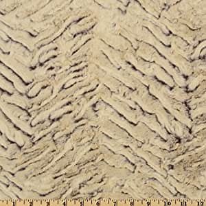 Amazon.com: Minky Frosted Zebra Cuddle Brown Fabric