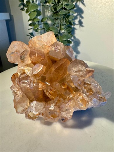 Tangerine Quartz Cluster Brazil - Etsy