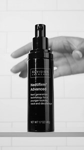 Nectifirm® Advanced – the ultimate neck-firming solution! Say goodbye to sagging, crepey skin and hello to a smoother, firmer, more youthful-looking neck and décolletage! Learn more and shop this fan-favorite product at RevisionSkincare.com! #RevisionSkincare #TrueVisibleResults #Skincare #SkincareProducts #NeckSkincare #NeckProducts | Revision Skincare