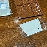 1 Piece Chocolate Bar Mold - Non-Stick Silicone With Bag and Spatula, Food Grade Deep Chocolate Bar Mold