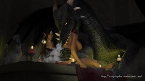 Two sisters sacrifice themselves to dragon