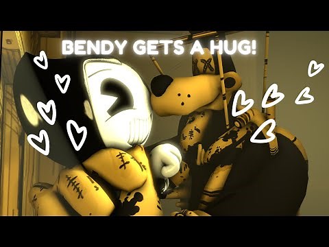 Bendy Gets a Hug from Brute Boris SFM Bendy and the Ink Machine Animation