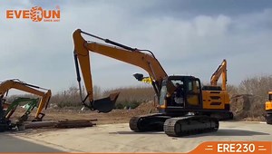 🤗Check out EVERUN 23ton crawler excavator - 1. Cummins Engine with six cylinders ensure the power. 2. Famous brand hydraulic system parts ensure the stable quality. 3. Equipped with double fuel filter to guarantee fuel purity to protect engine. 4. Extend hydraulic line for various attachments. 5. Comfort cabin, wide and open sight make operator easy to work. 6. Special design on separating engine and radiation space, using enhanced cooling fan to increase cooling efficiency. 7. Imported pilot c