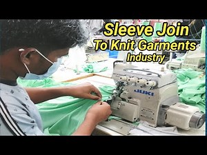 Sleeve Join By Over Lock Machine In Garments Industry