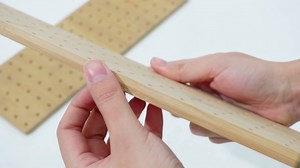 Kigley 3 Pcs Bamboo Wood Pegboard Drawer Organizer with 32 Pegs Wooden Peg Board Drawer Shelf Organizer Adjustable Peg System for Dishes Plate Pot Container Cookware Utensil Kitchen