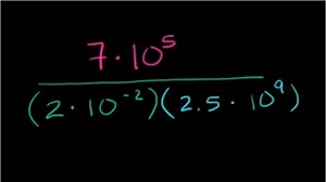 Multiplier et diviser en notation scientifique (vidéo)