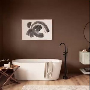 6K views · 65 reactions | True or false: The best part about painting the bathroom is the long soak in the tub afterward. 樂 Get inspired for both with our November Color of the Month, Java SW 6090. For project inspiration and coordinating colors, visit our blog: https://bit.ly/3wq7b9s | Sherwin-Williams | Facebook