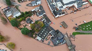 BBC at scene of severe flooding after Storm Claudia