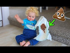Reborn Baby Boy Diaper Change FAIL!