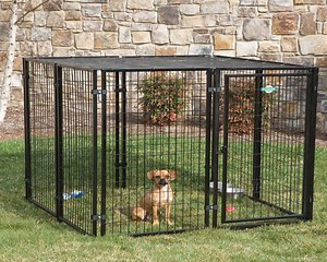 [Hot Item] Stackable Stainless Steel Dog Cage Kennels for Dogs Outdoor Pet Cages