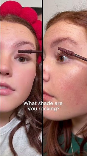 POV: You finally have mascara shades made for redheads… plum 🍇 or brown 🤎?