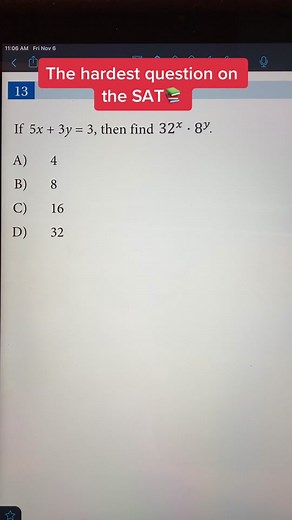 Can You Solve the Hardest SAT Math Question on Exponents?