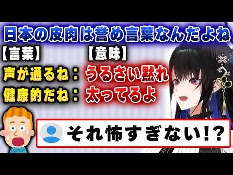 「誉め言葉じゃないよ」日本独自の皮肉について完全に理解し、海外リスナーに説明するネリッサ【切り抜き/ホロライブ/ネリッサ】