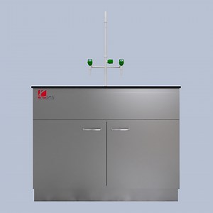 [Hot Item] Stainless Steel Lab Cabinet with Sink&Triple Faucet