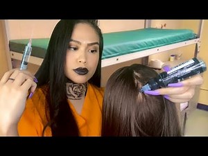 ASMR Prison Inmate Gives U Scalp Check & Scratch + Botox Injections, Tattoo, Hair Play, light gum rp